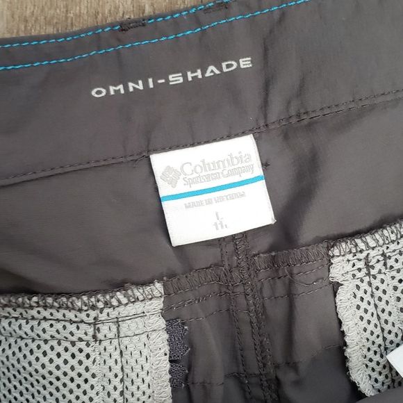Columbia Omni shade grey outdoor shorts size large / 38 - Picture 4 of 4